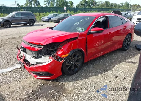 2020 Honda Civic Sport from USA, damaged, VIN 2HGFC2F86LH515418